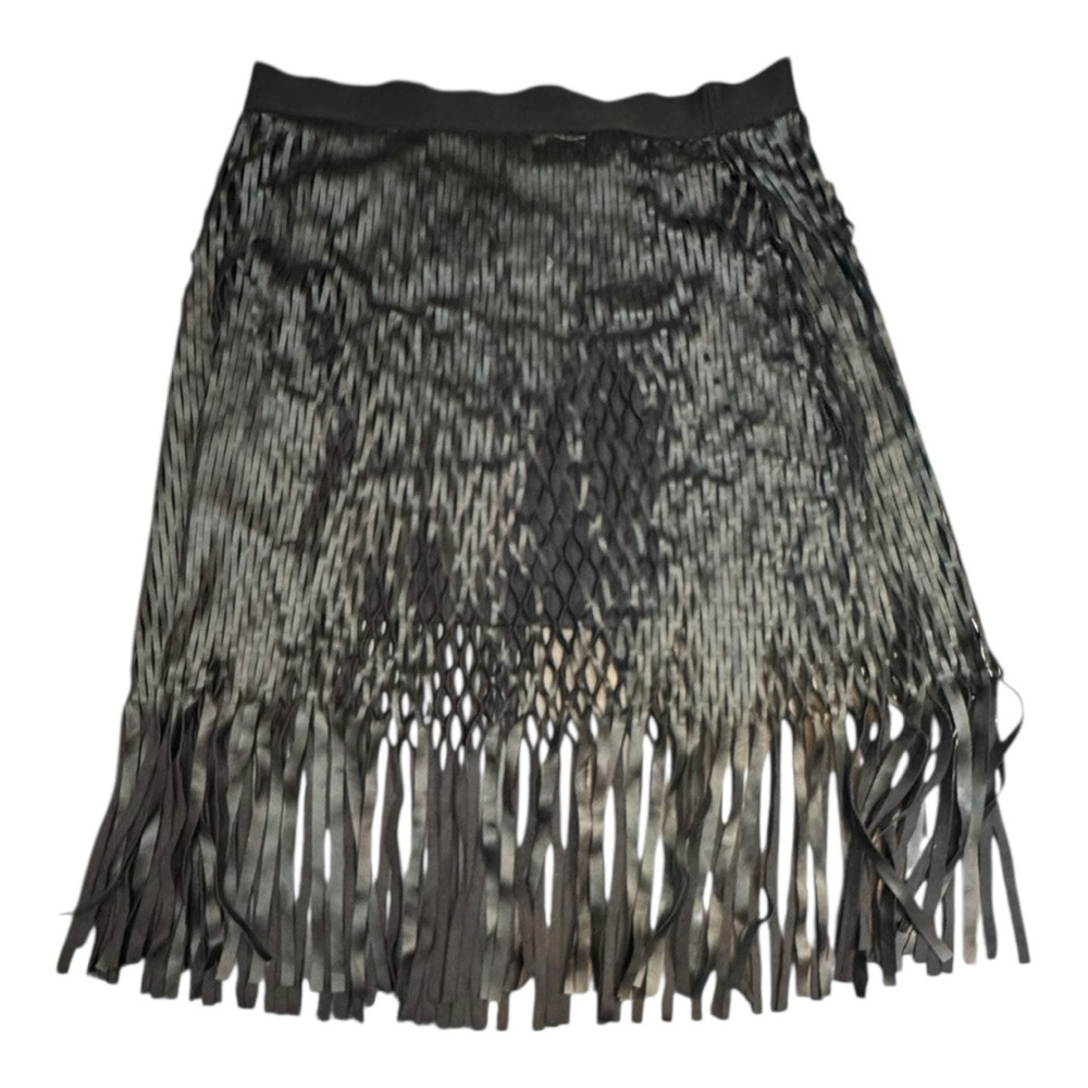 Nordstrom Trouvé midi length fringe skirt Large - Picture 5 of 11